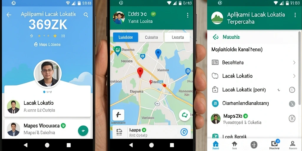 Tampilan antarmuka aplikasi Lacak Lokasi 369ZK yang user-friendly.