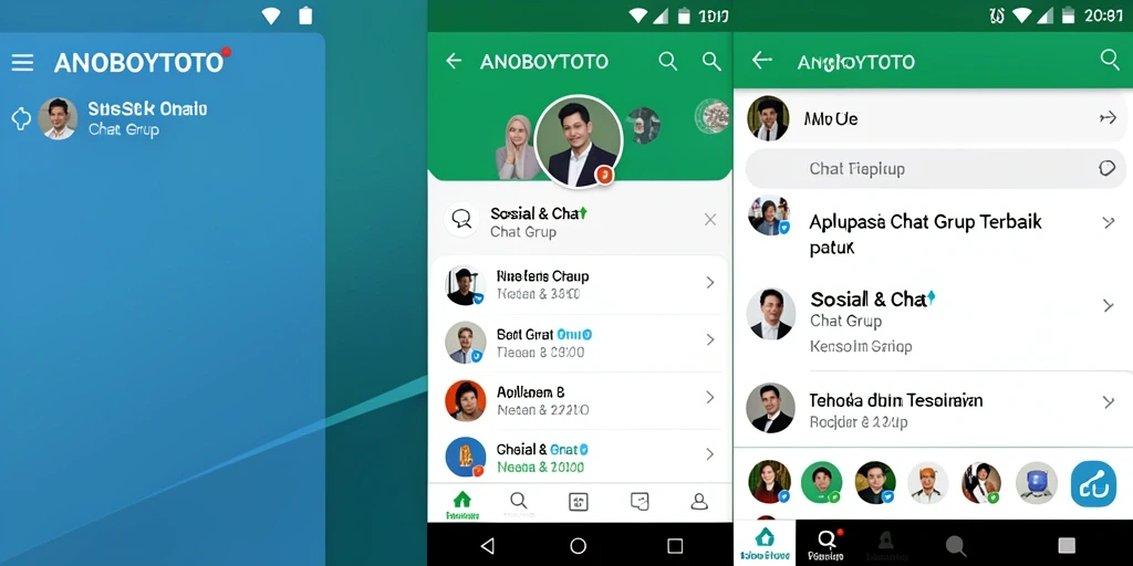 Tampilan antarmuka ANOBOYTOTO yang menarik untuk Chat Grup.