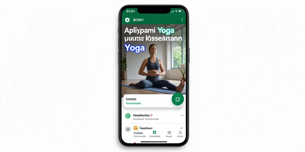 Antarmuka aplikasi BOS01 yang intuitif untuk latihan Yoga.