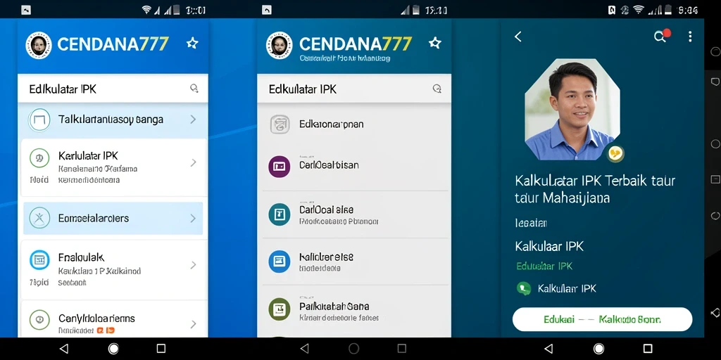 Tampilan antarmuka CENDANA777 yang intuitif dan fungsional.