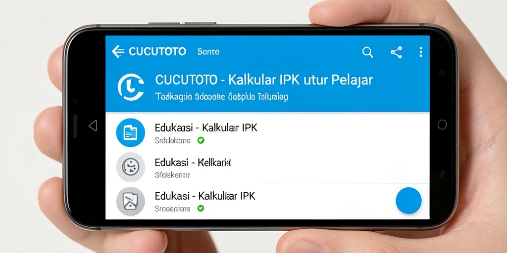 Antarmuka CUCUTOTO yang sederhana dan fungsional untuk Kalkulator IPK.