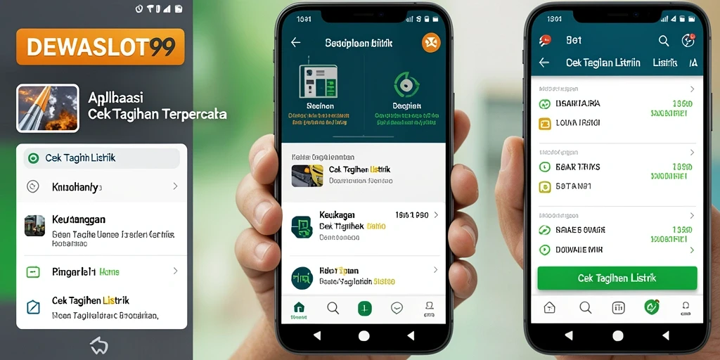 Antarmuka DEWASLOT99 untuk cek tagihan listrik dengan informasi jelas.