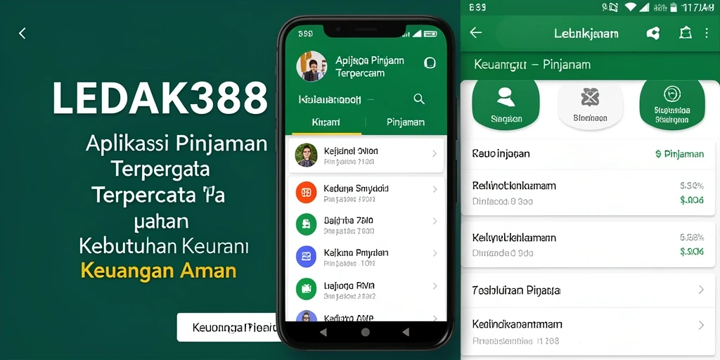 Antarmuka aplikasi LEDAK388 untuk pengajuan pinjaman.