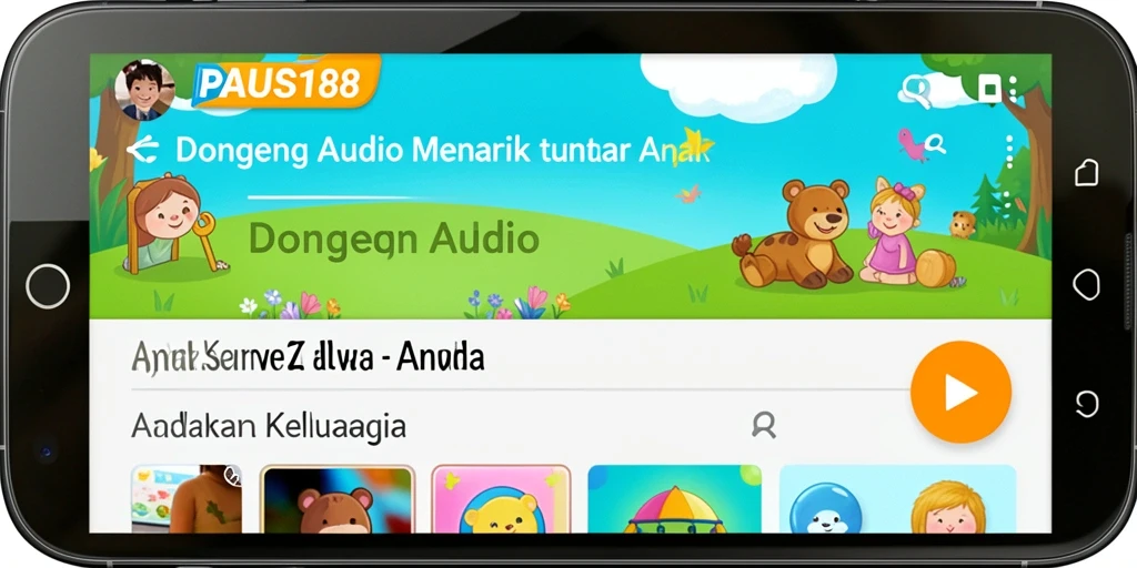 Tampilan antarmuka PAUS188 yang ramah anak dan menarik.