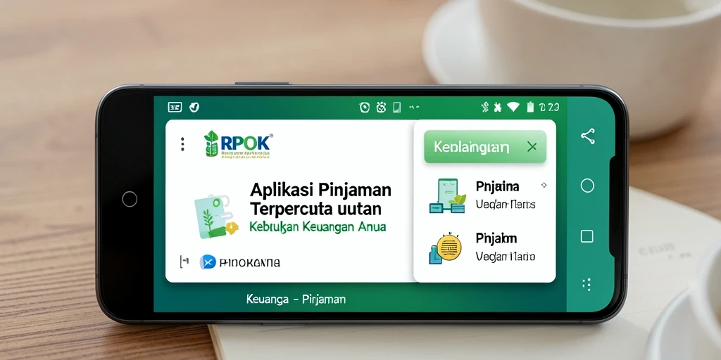 Tampilan antarmuka aplikasi RPOK untuk pengajuan pinjaman.
