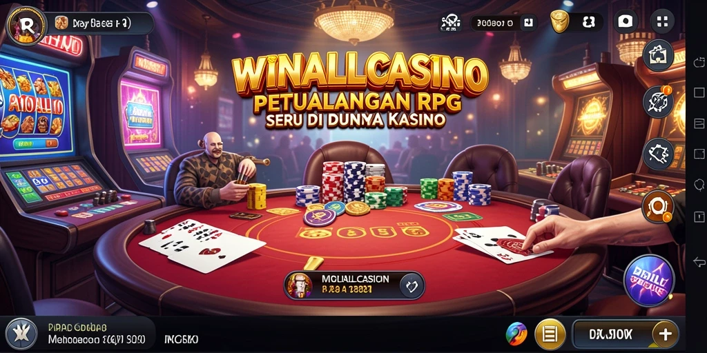Antarmuka yang menarik dan fungsional dalam <strong>WINALLCASINO</strong> untuk gameplay RPG.